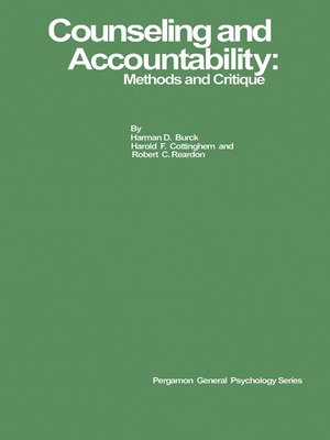 cover image of Counseling and Accountability